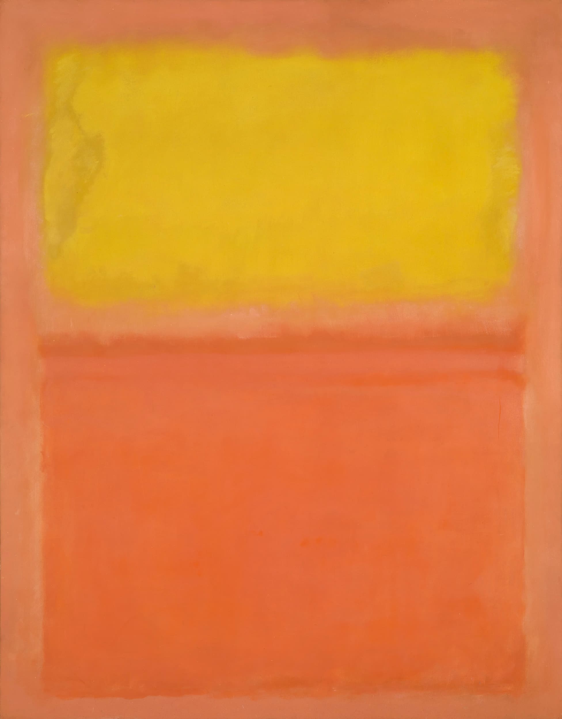Orange and Yellow，作者 Mark Rothko