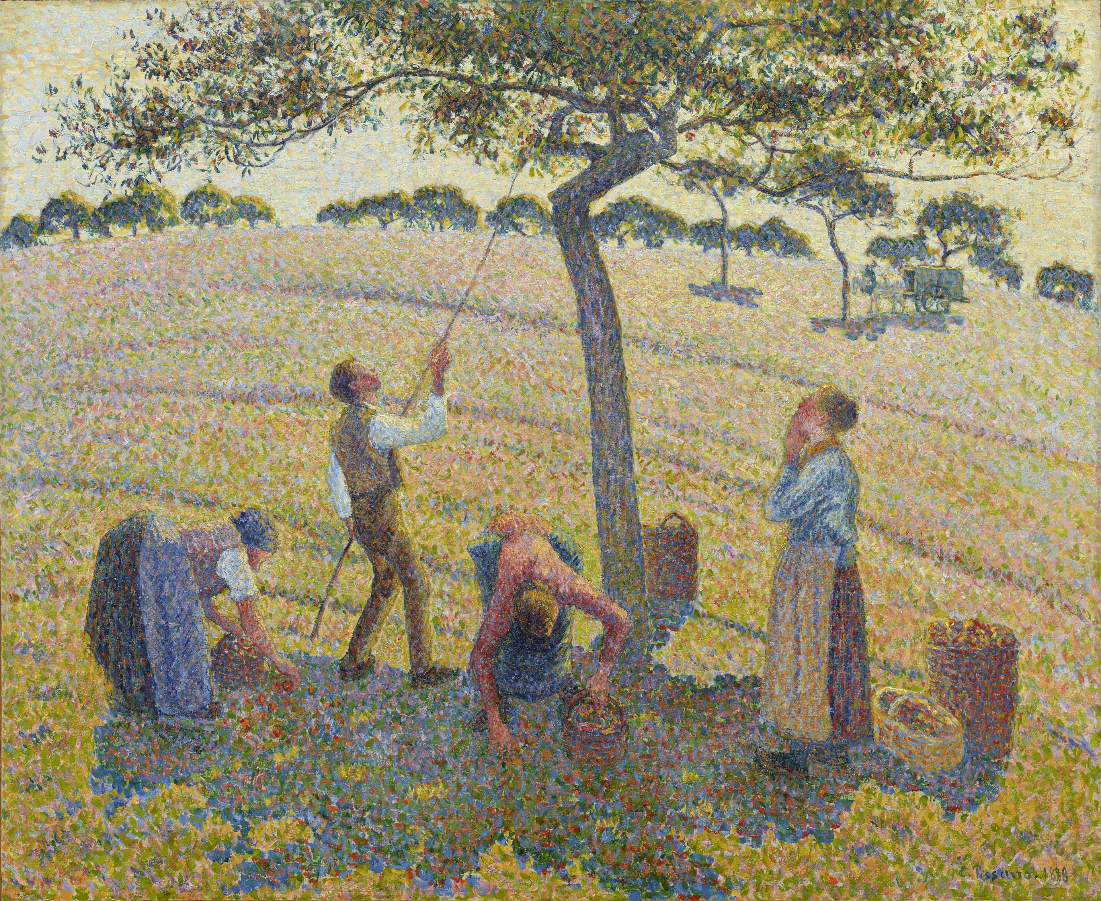 Apple Harvest，作者 卡米耶·毕沙罗