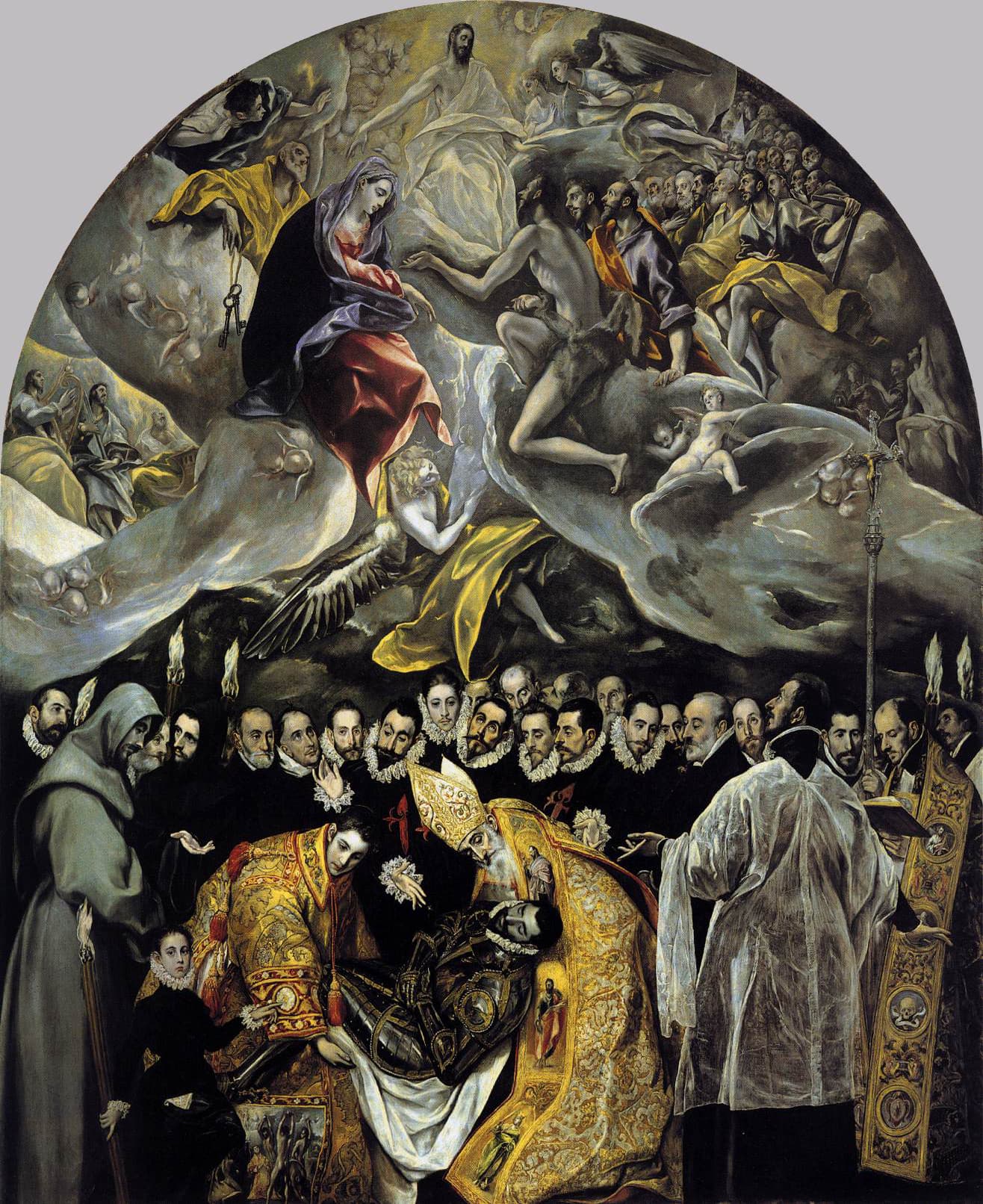 The Burial of the Count of Orgaz，作者 埃尔·格列柯