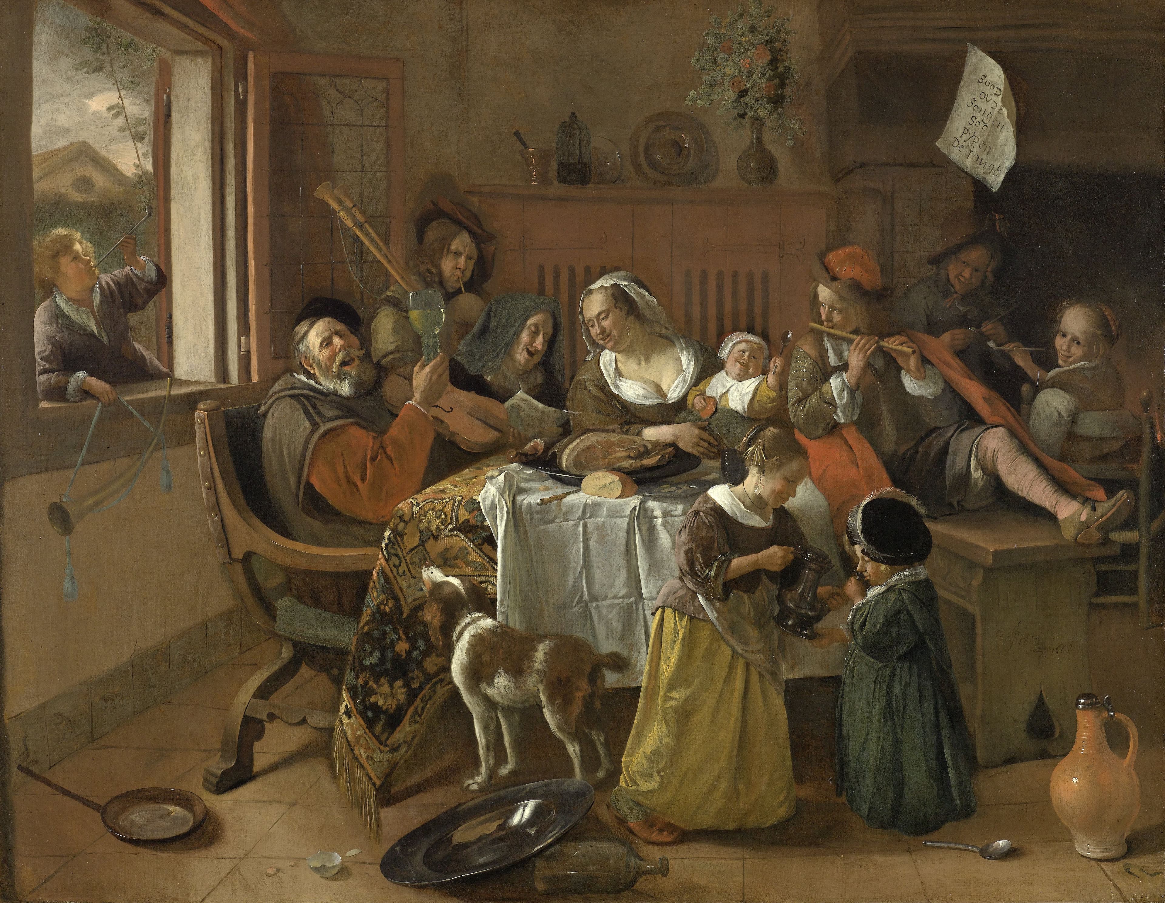 The Merry Family，作者 Jan Steen