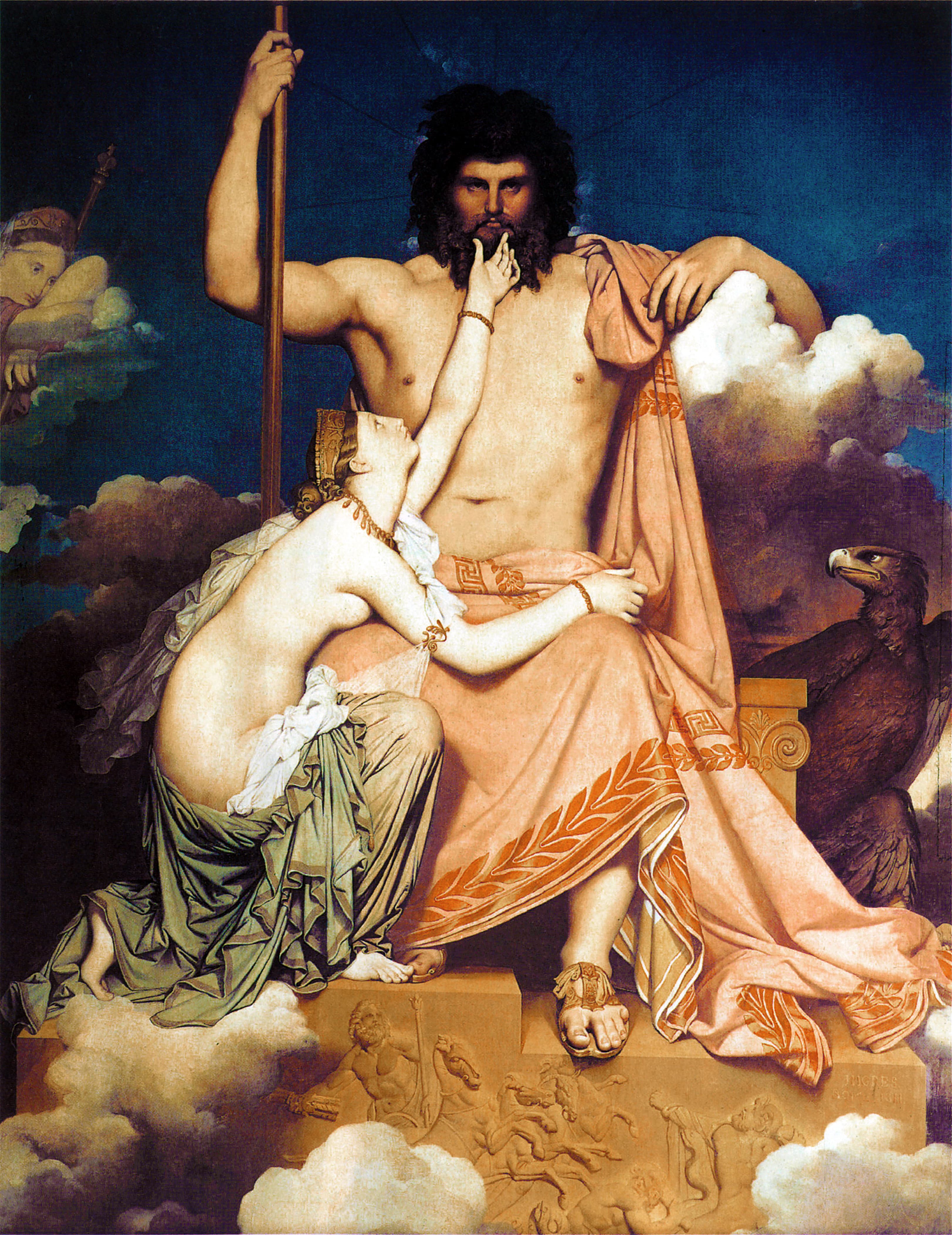 Jupiter and Thetis，作者 Jean-Auguste-Dominique Ingres