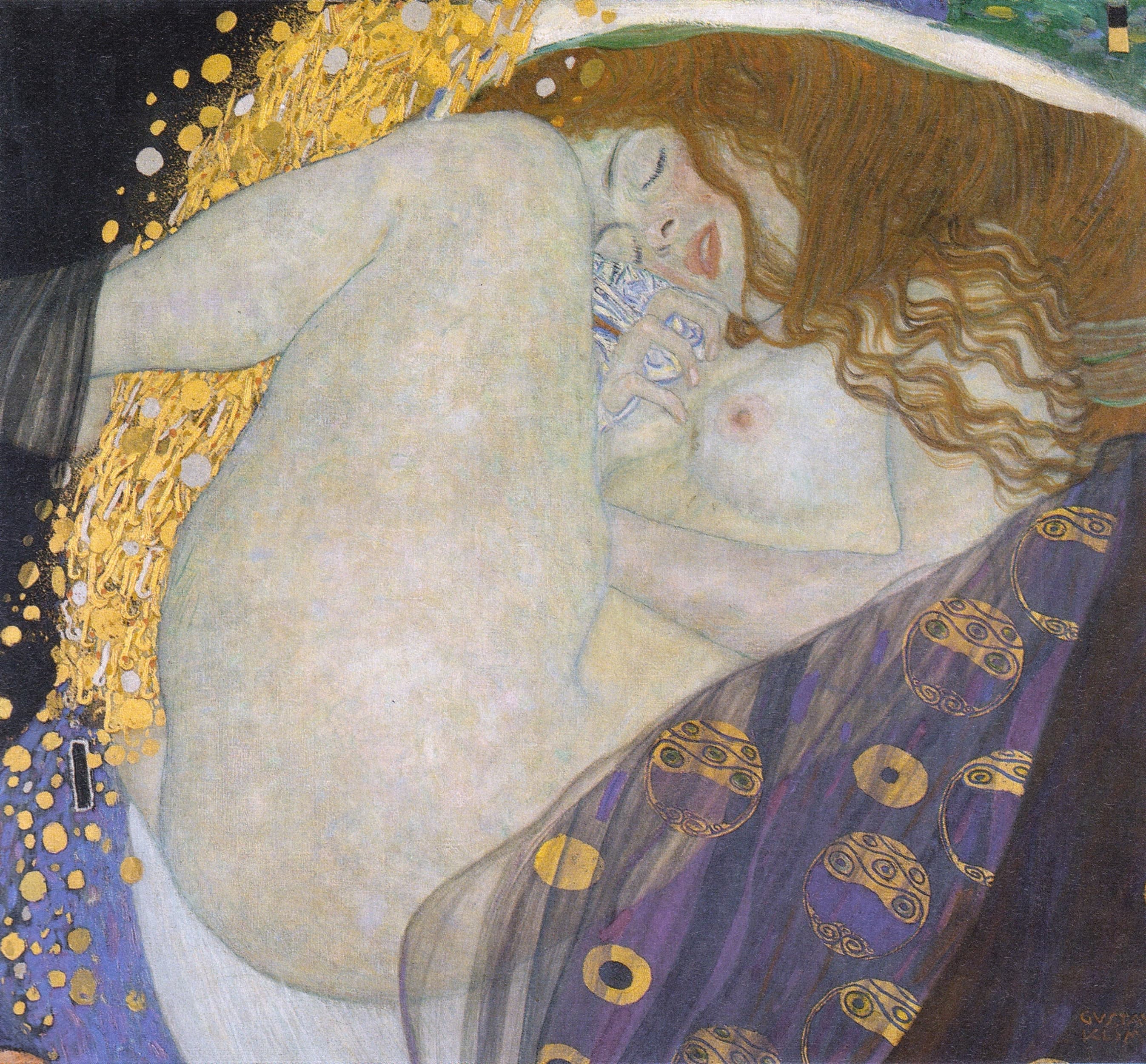 Danaë，作者 Gustav Klimt