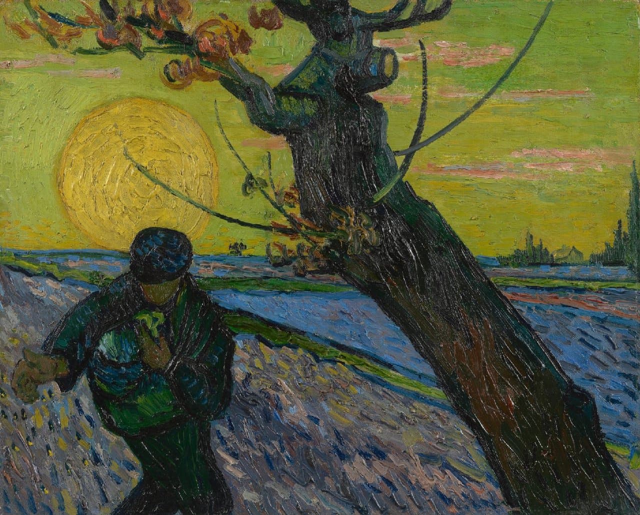 The Sower，作者 文森特·梵高