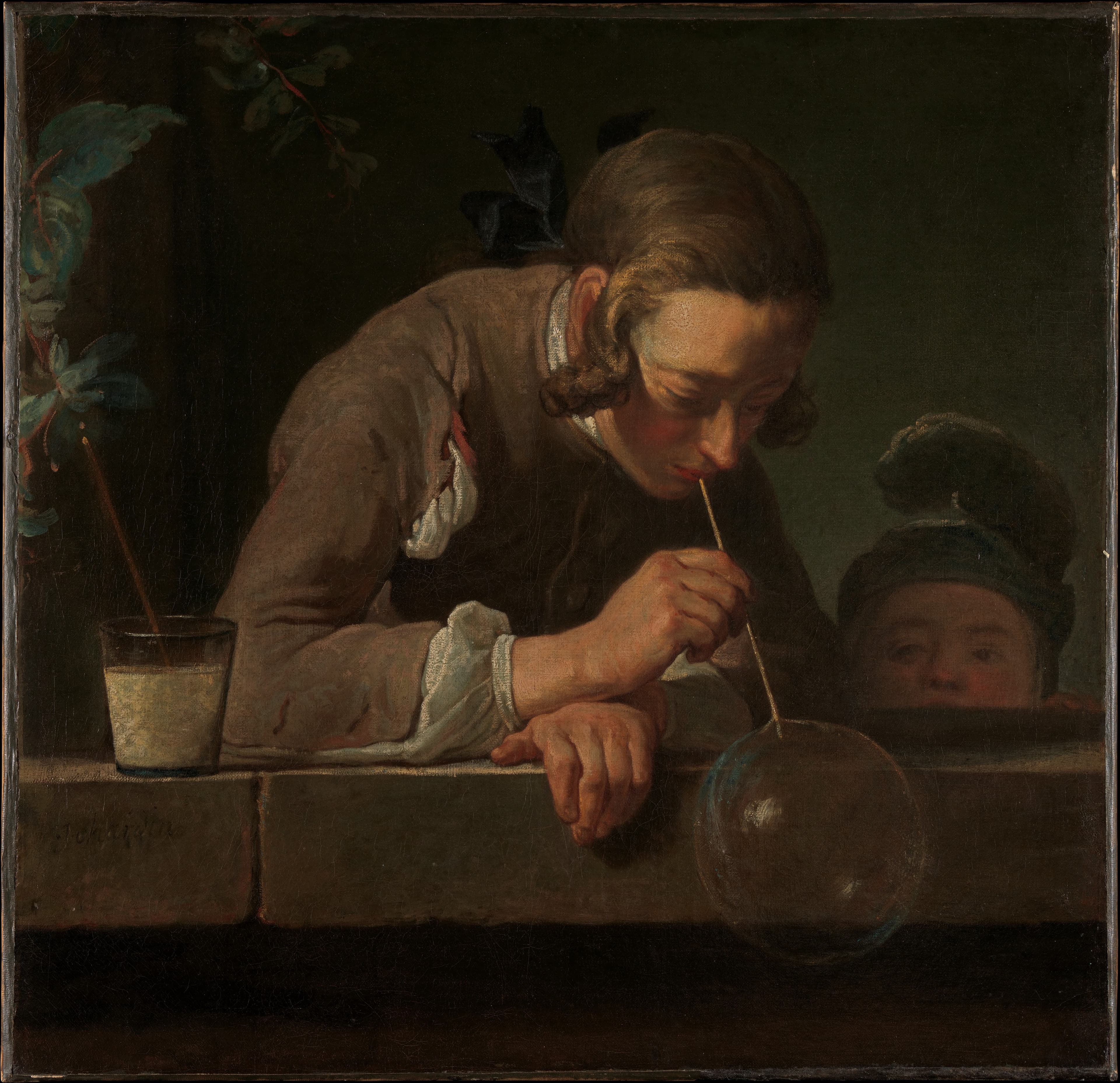 Soap Bubbles，作者 Jean-Siméon Chardin