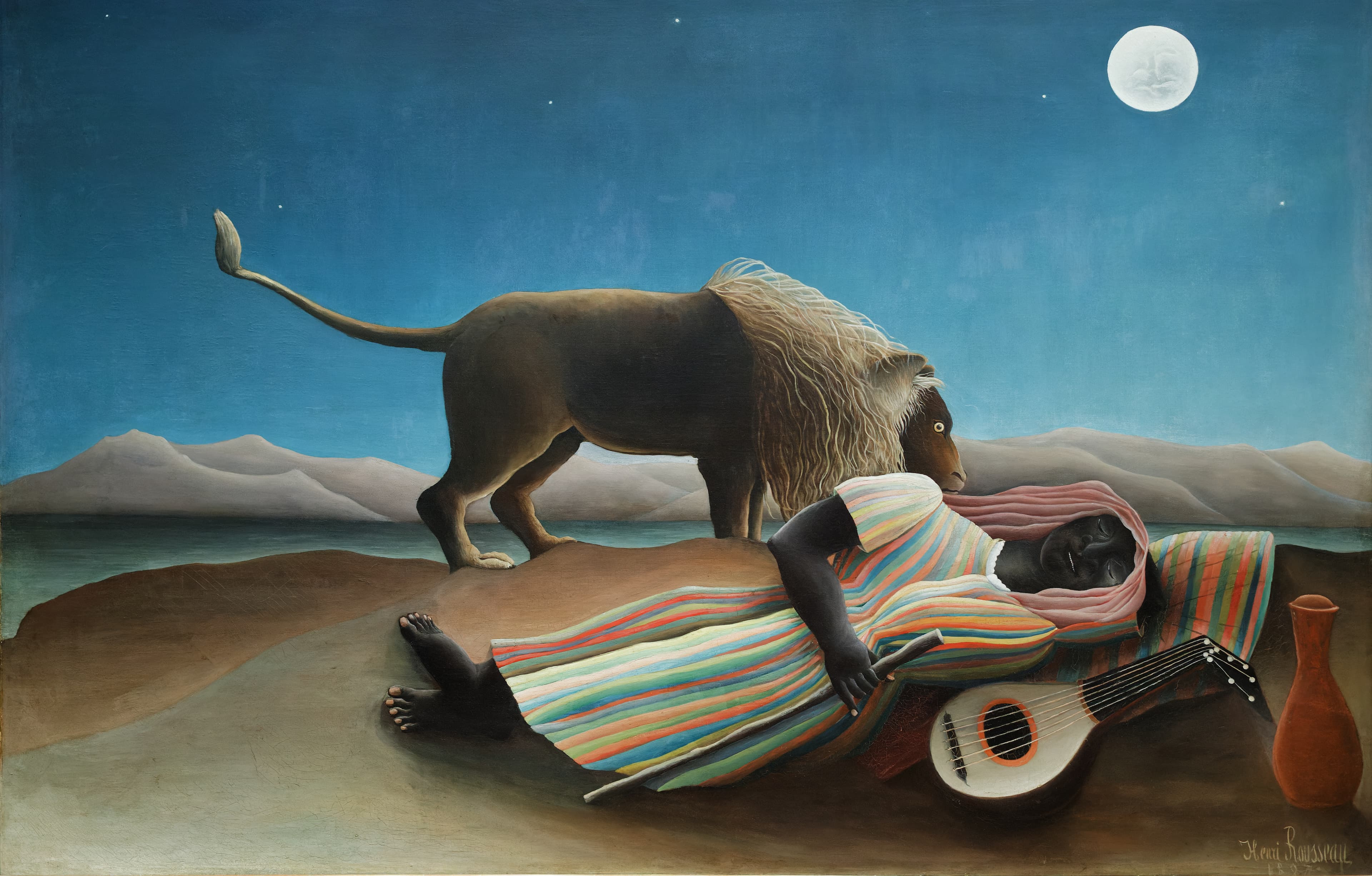 The Sleeping Gypsy，作者 亨利·卢梭