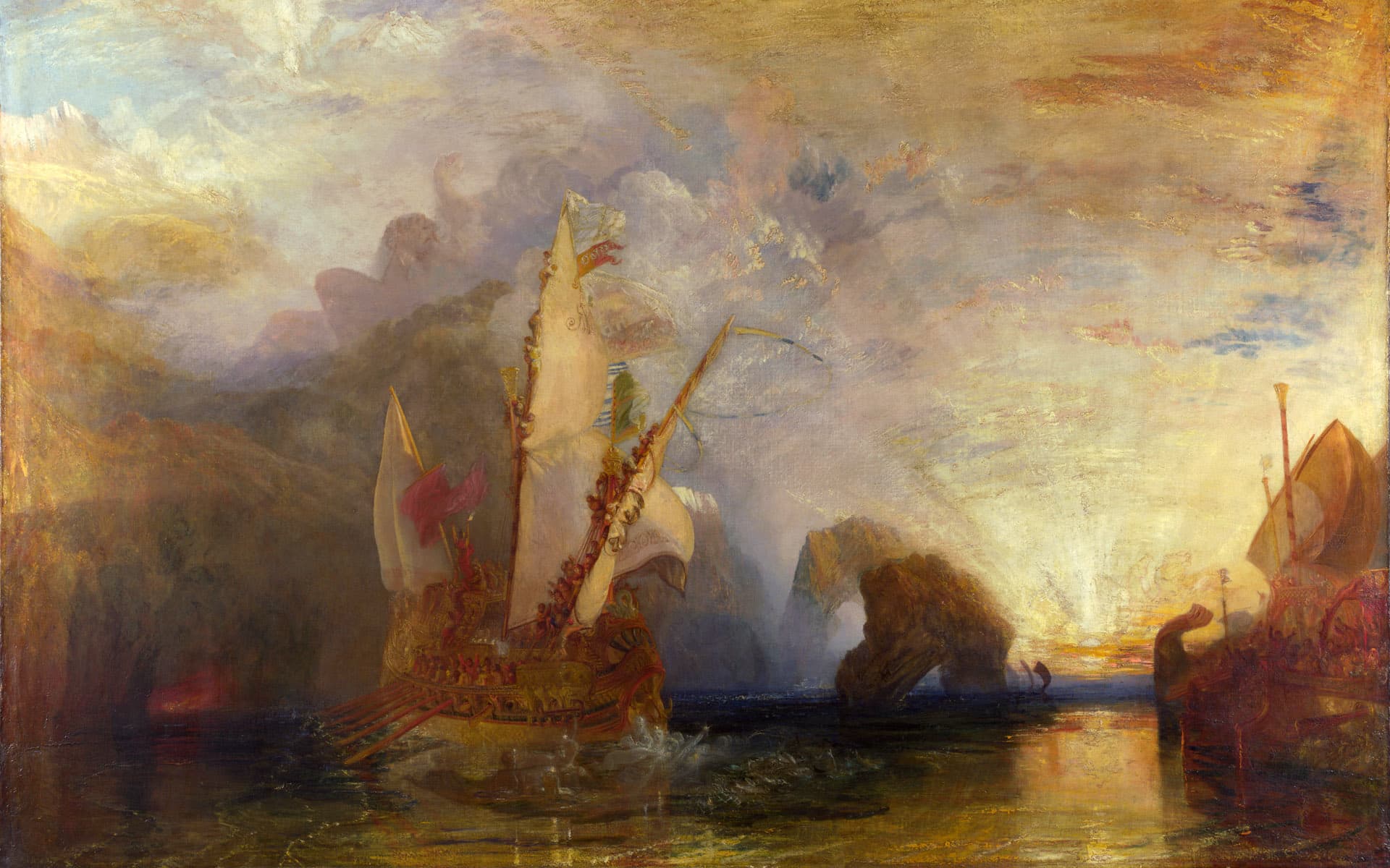Ulysses Deriding Polyphemus，作者 J.M.W. Turner