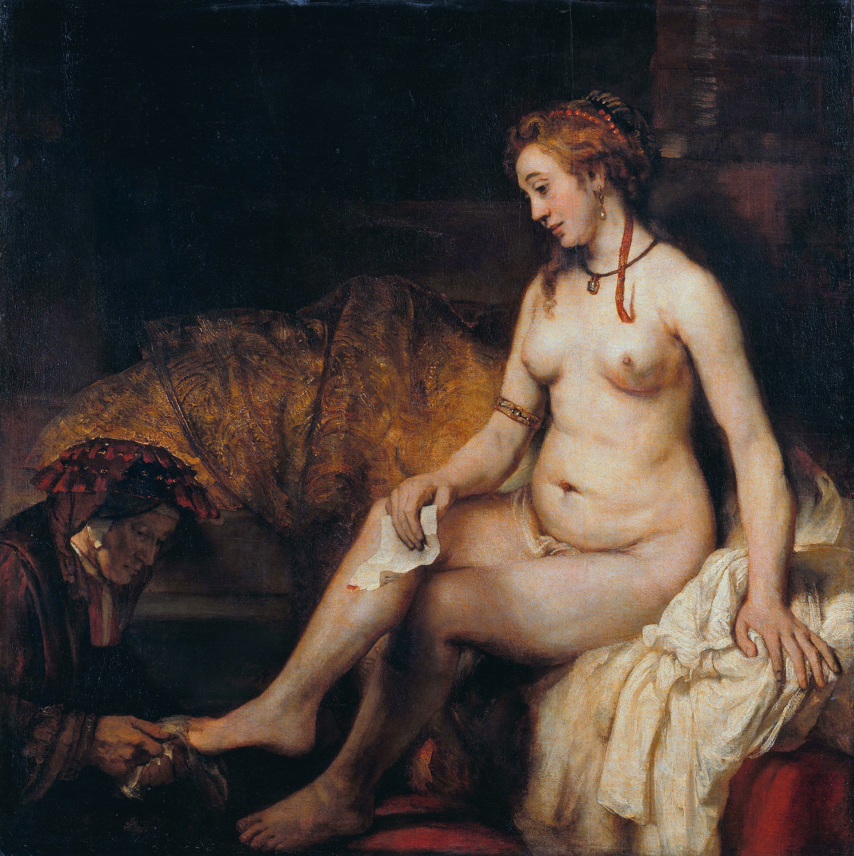 Bathsheba at Her Bath，作者 伦勃朗
