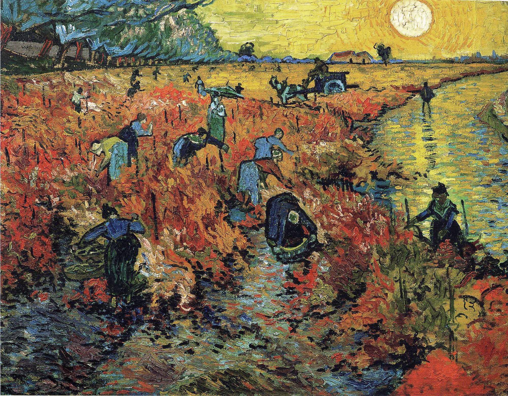 The Red Vineyard，作者 文森特·梵高