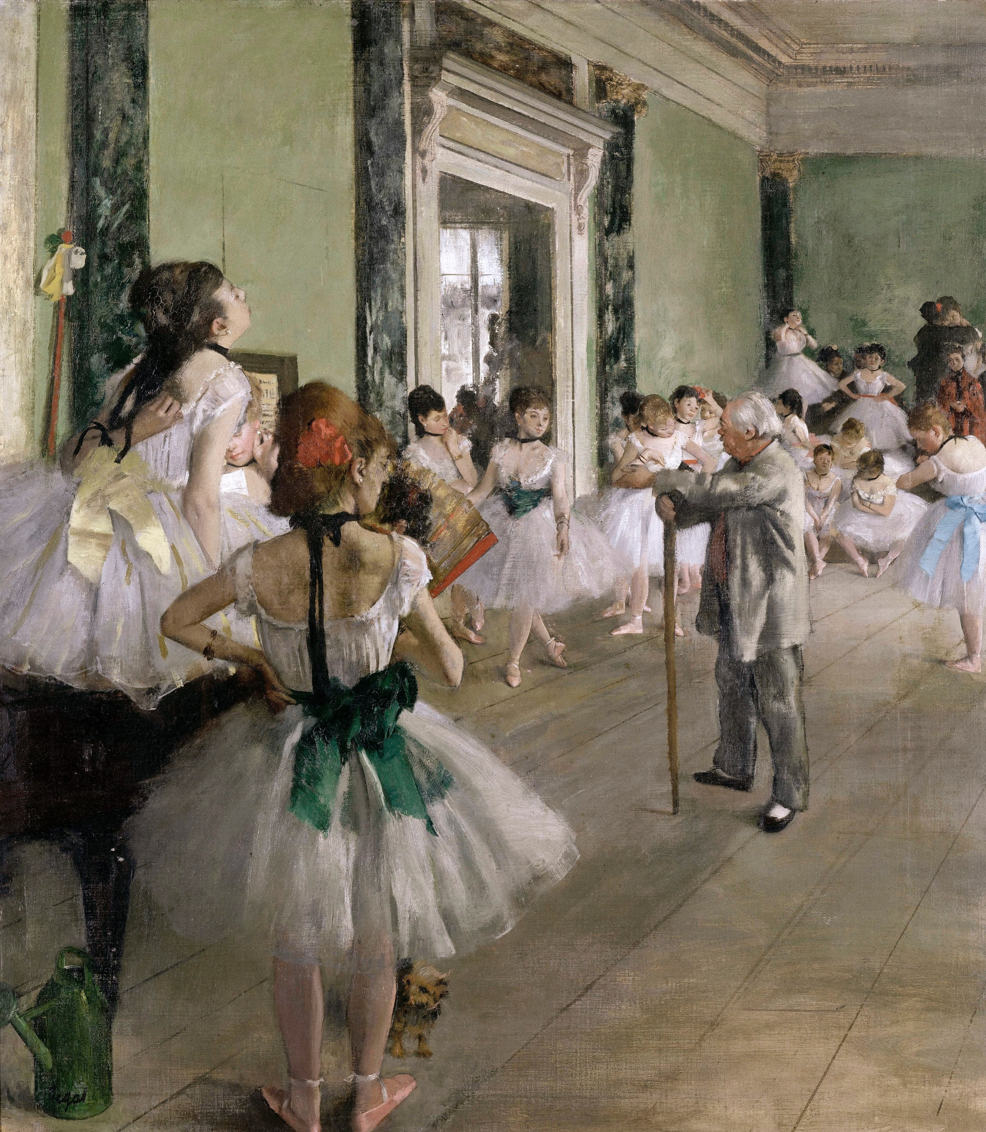 The Ballet Class，作者 埃德加·德加