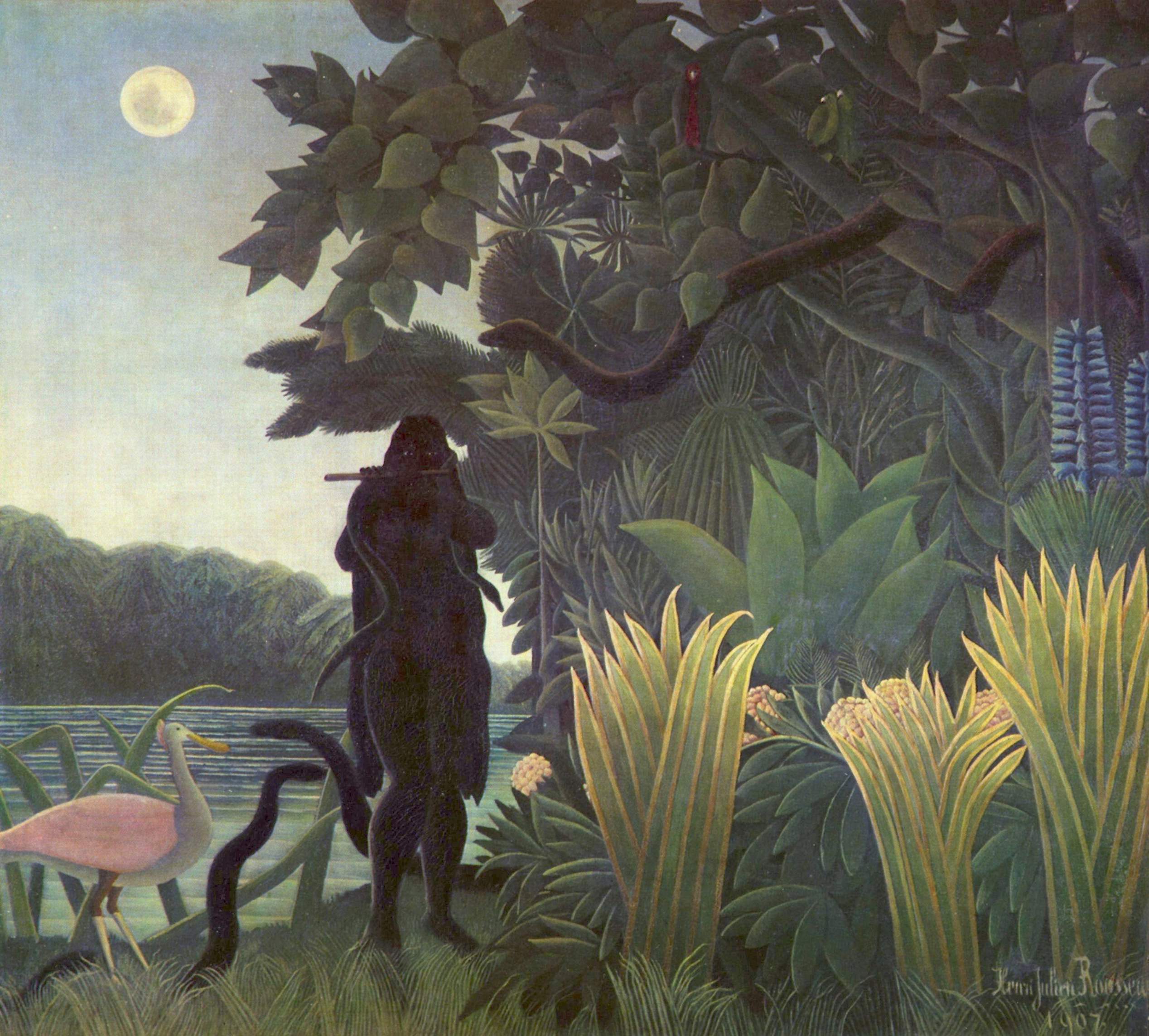 The Snake Charmer，作者 亨利·卢梭