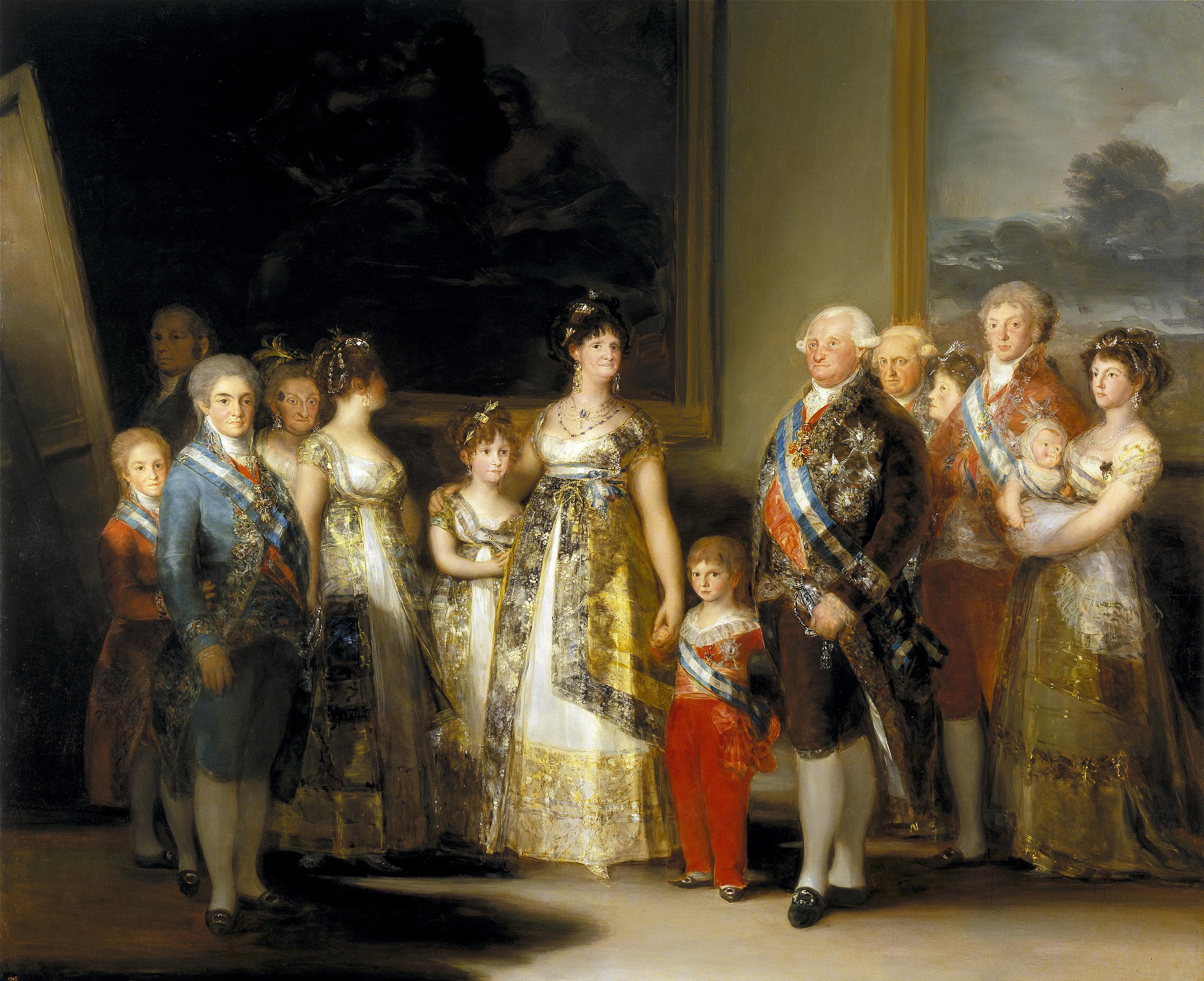 The Family of Charles IV，作者 戈雅