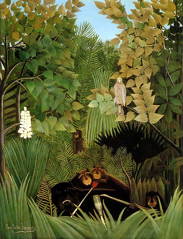 The Merry Jesters，作者 Henri Rousseau