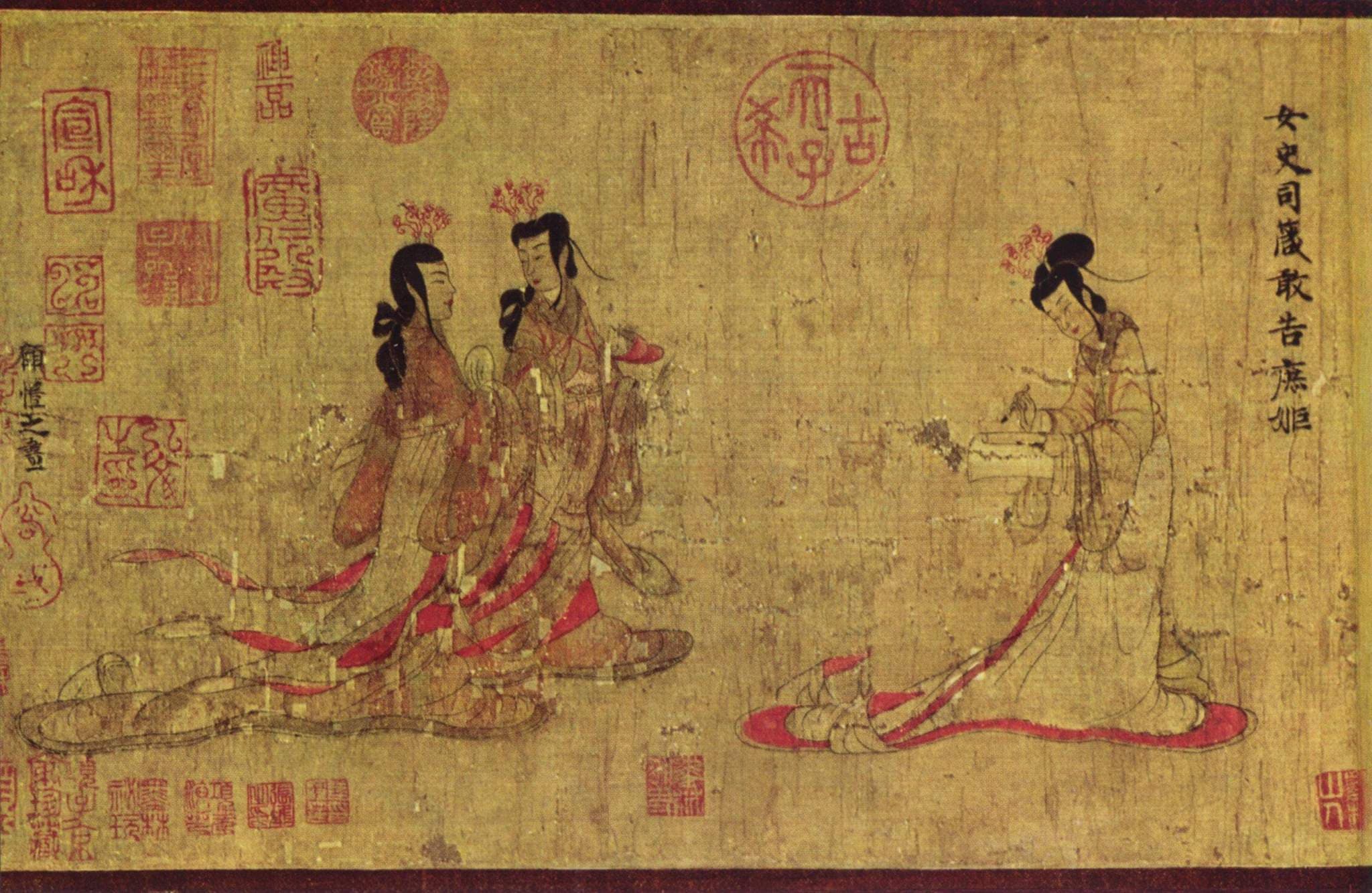 Admonitions Scroll，作者 Gu Kaizhi
