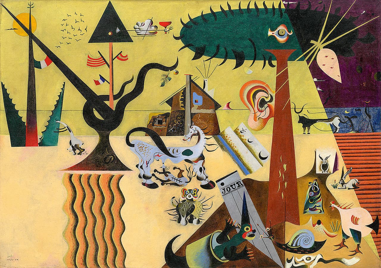 The Tilled Field，作者 Joan Miró