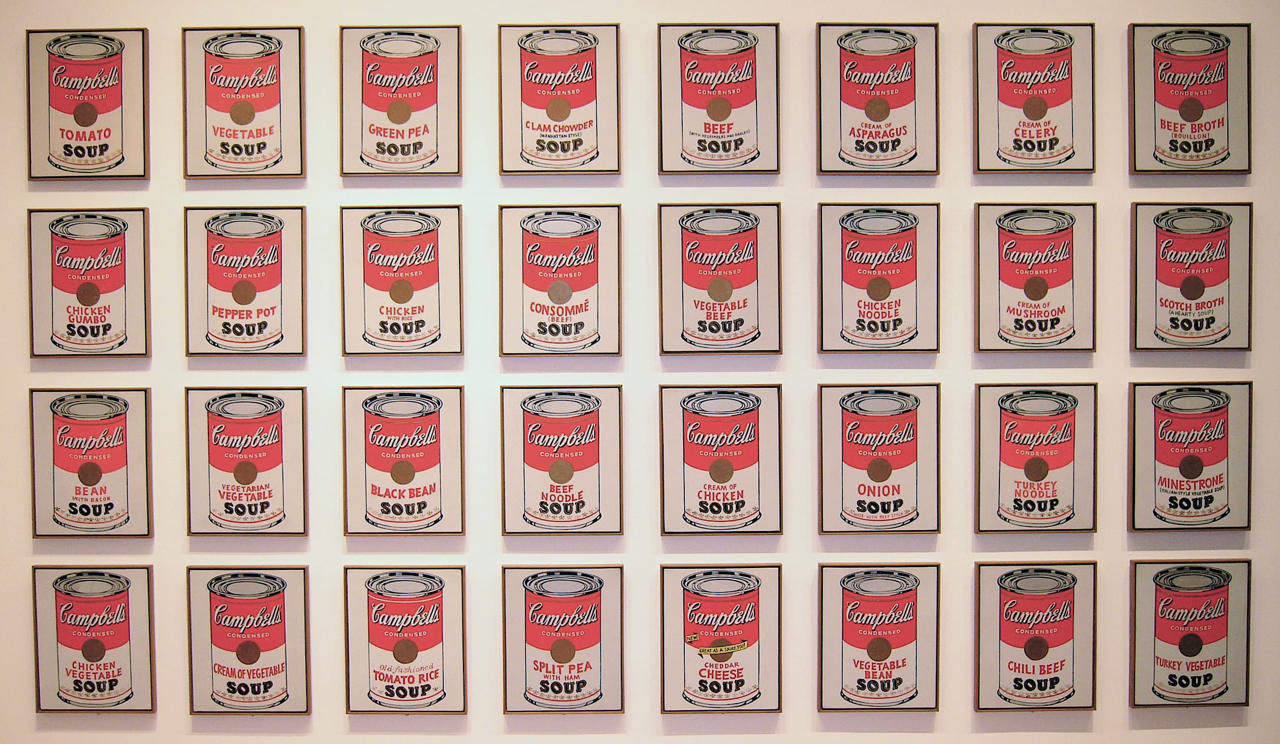 Campbell's Soup Cans，作者 Andy Warhol