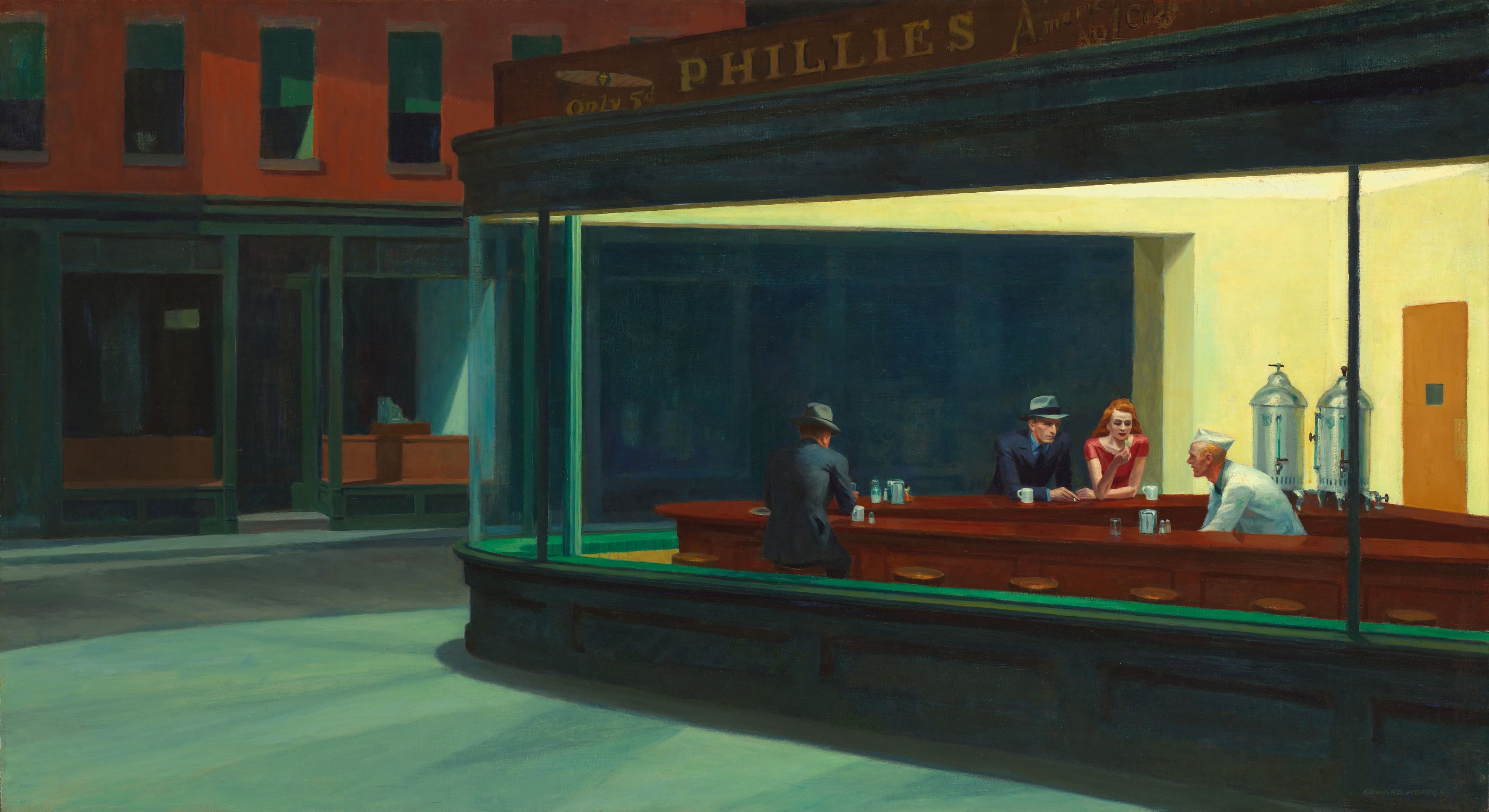 Nighthawks，作者 爱德华·霍珀