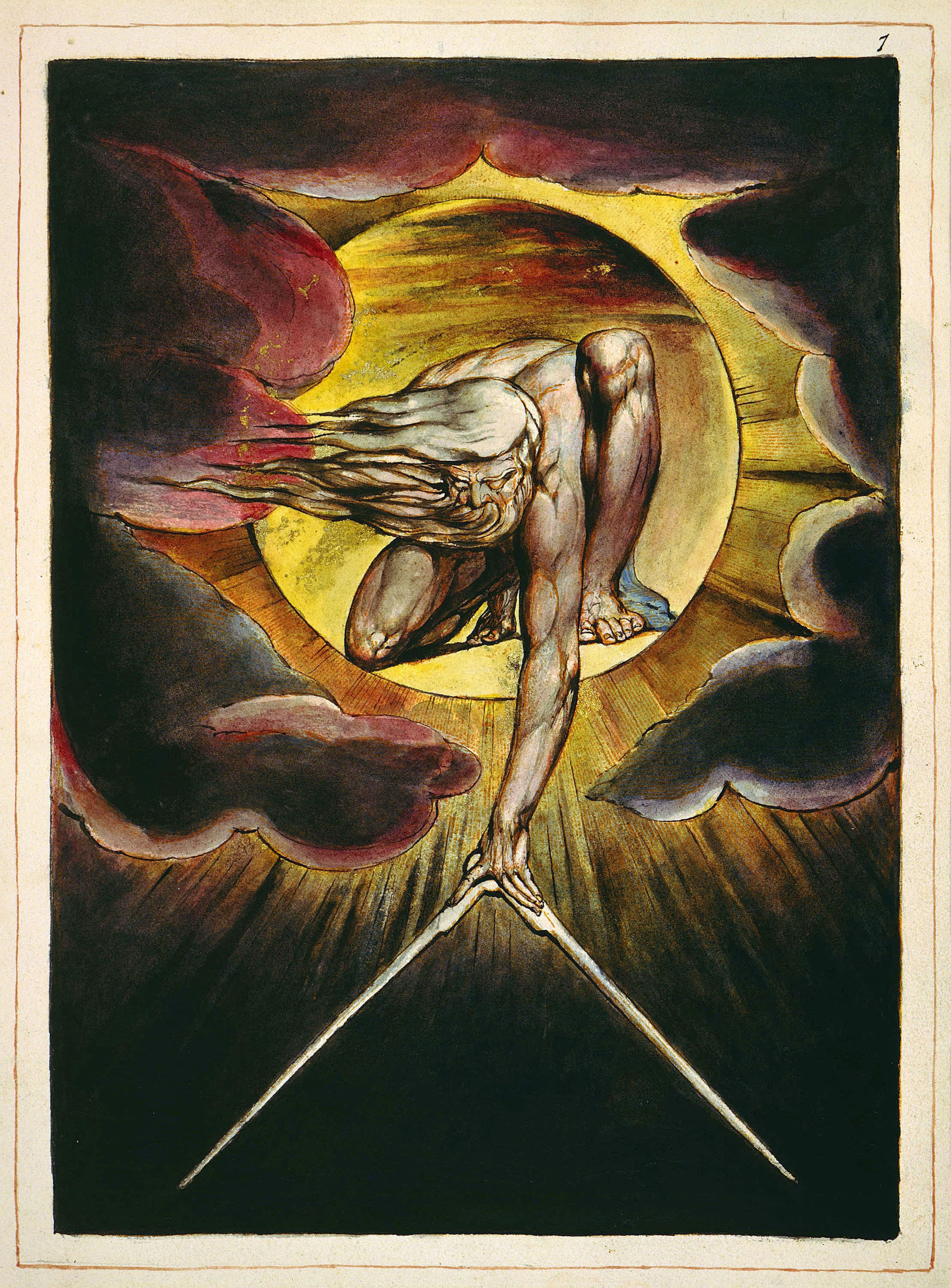 The Ancient of Days，作者 William Blake