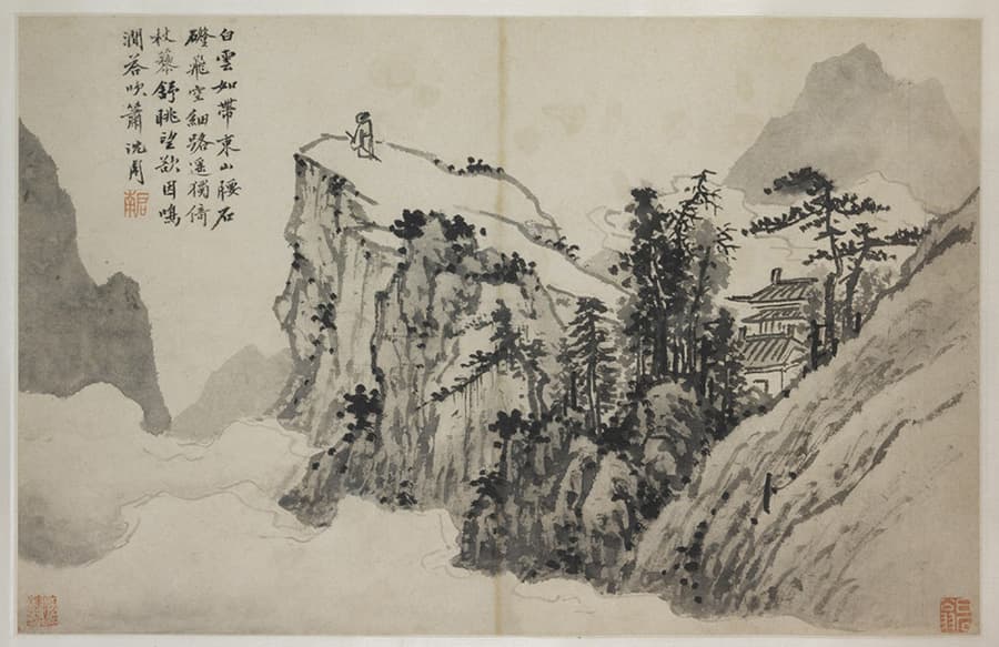 Poet on a Mountaintop，作者 Shen Zhou