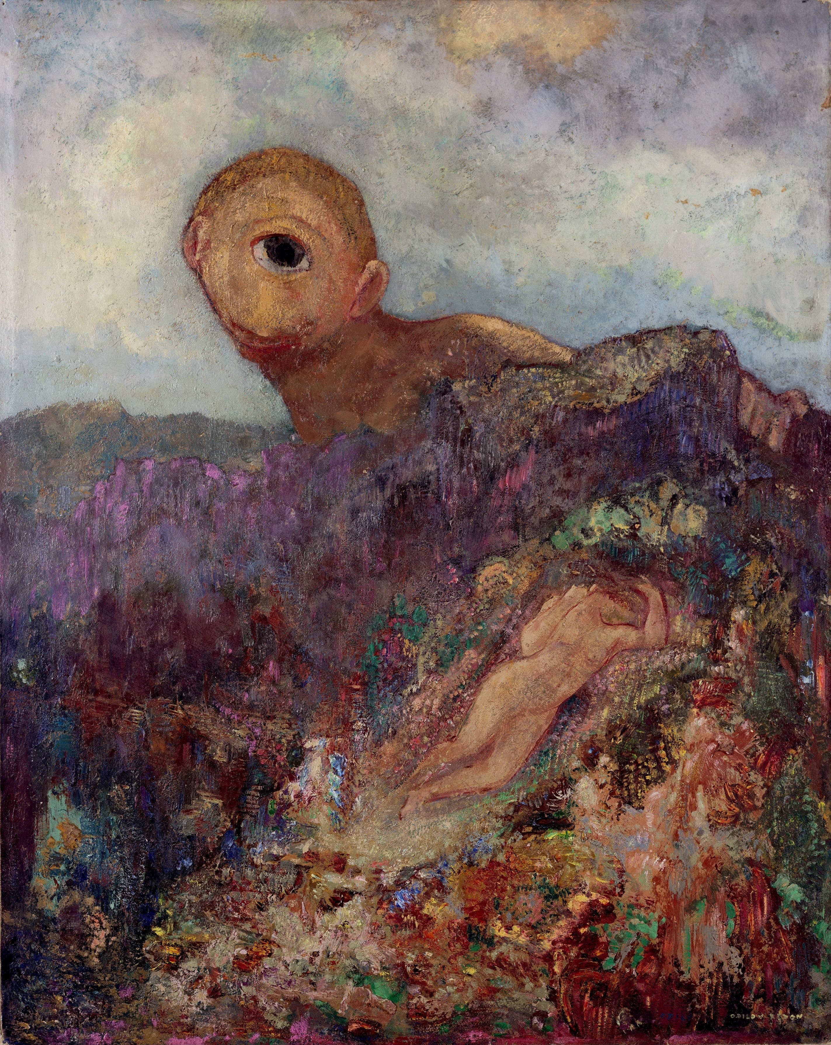 The Cyclops，作者 Odilon Redon