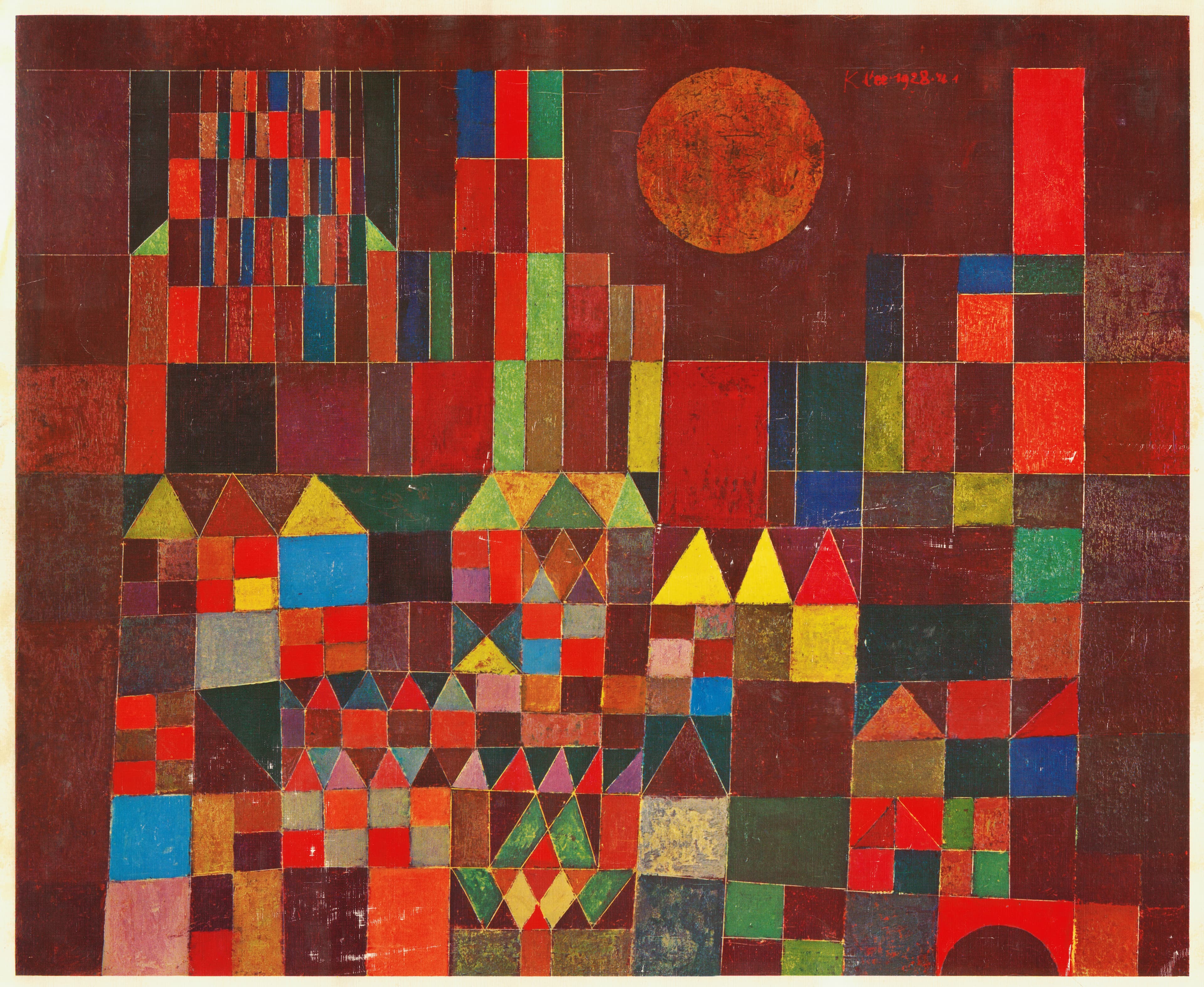 Castle and Sun，作者 Paul Klee