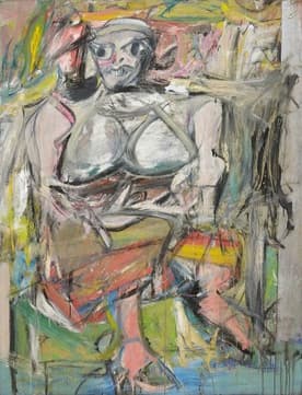 Woman I，作者 Willem de Kooning