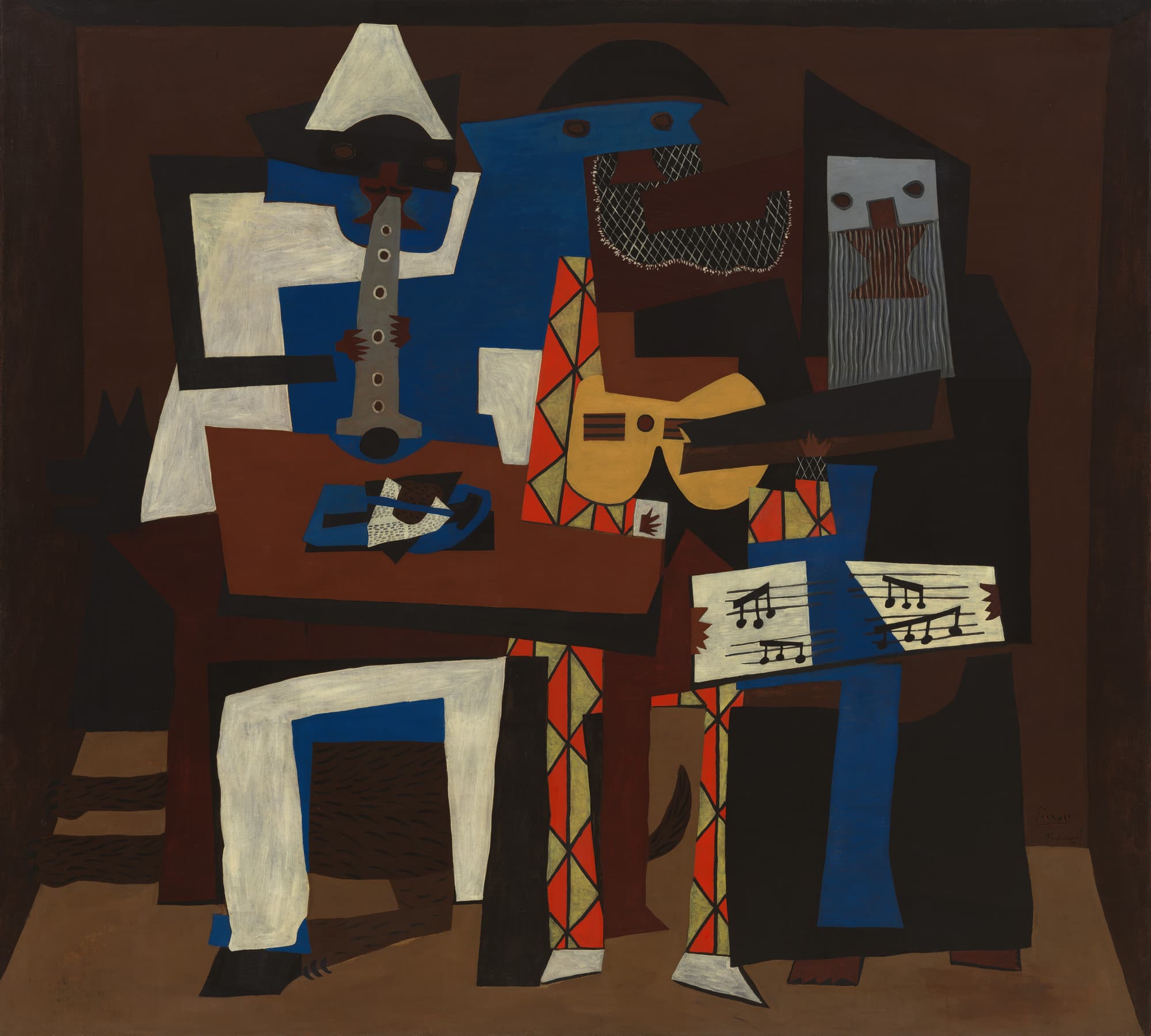 Three Musicians，作者 巴勃罗·毕加索
