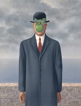 The Son of Man，作者 勒内·马格利特