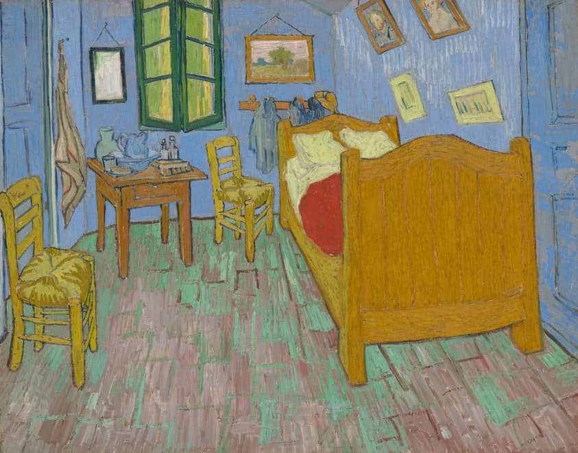 Bedroom in Arles，作者 Vincent van Gogh