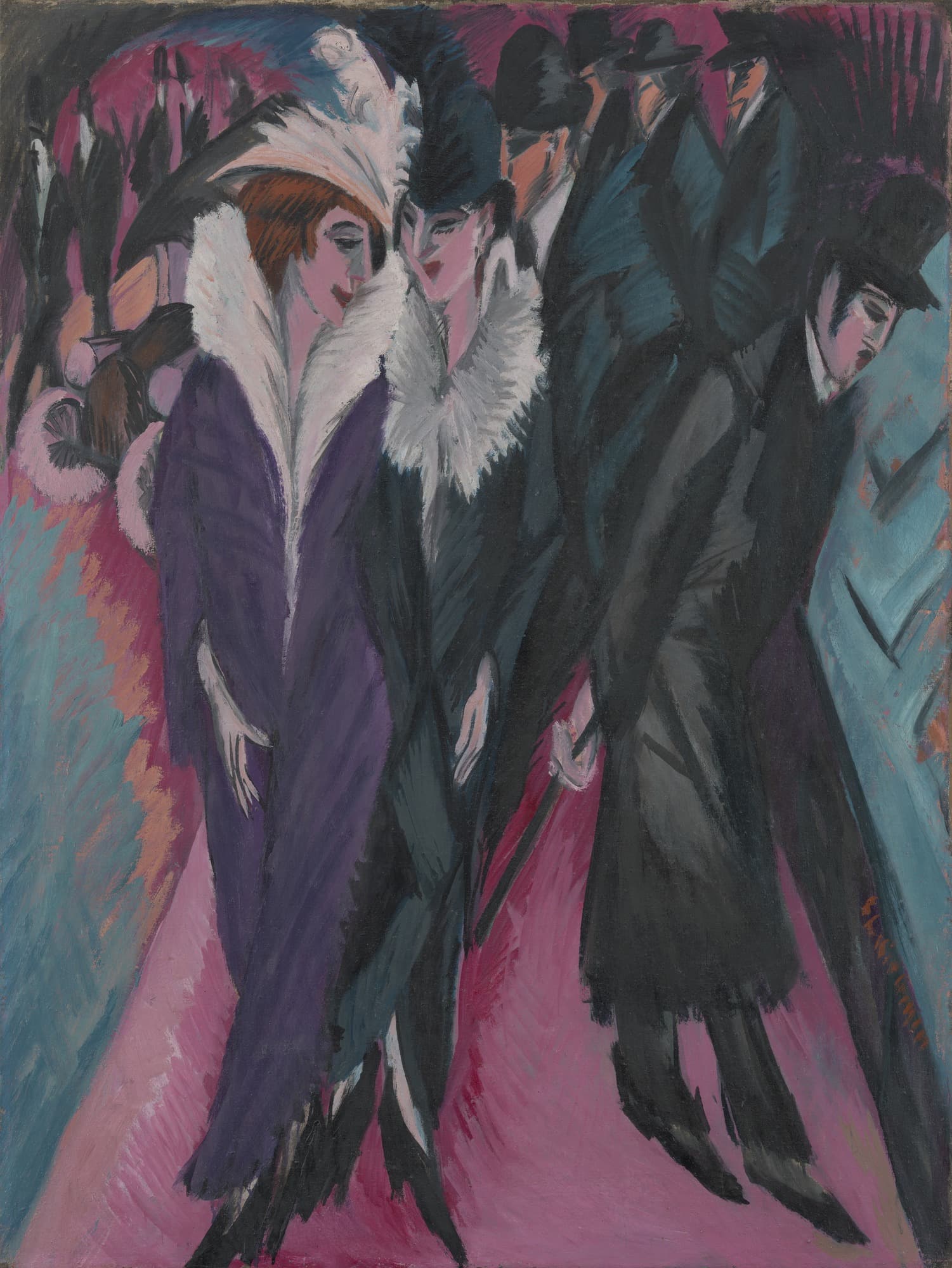 Street, Berlin,作者 Ernst Ludwig Kirchner