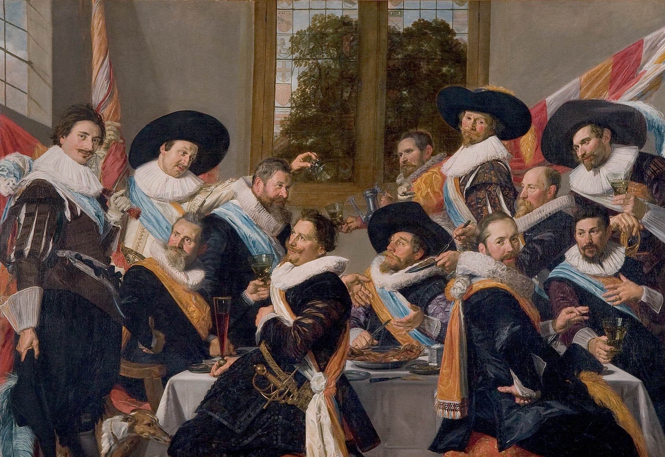 Banquet of the Officers of the St Adrian Militia Company,作者 Frans Hals