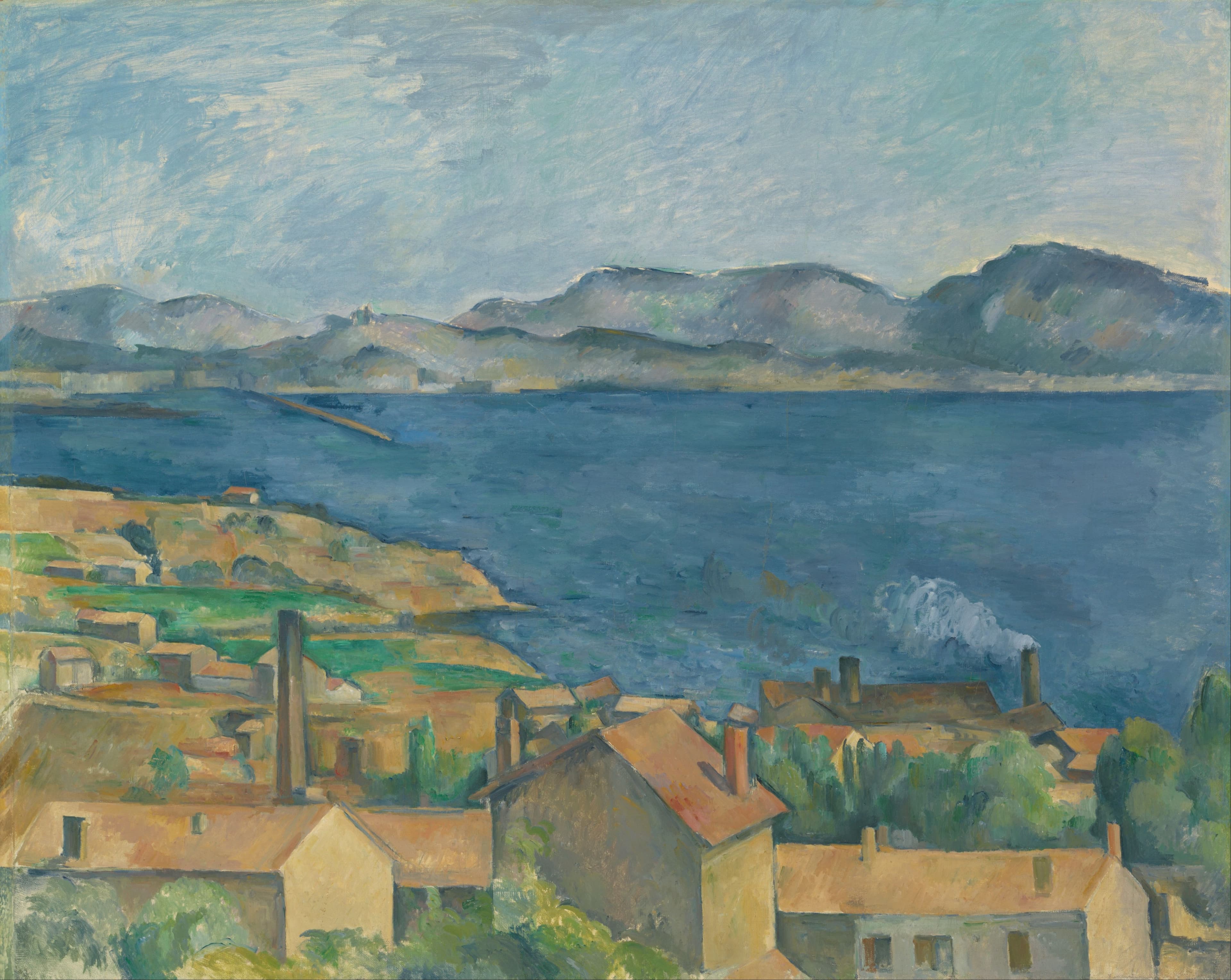 The Gulf of Marseille Seen from L'Estaque,作者 保罗·塞尚