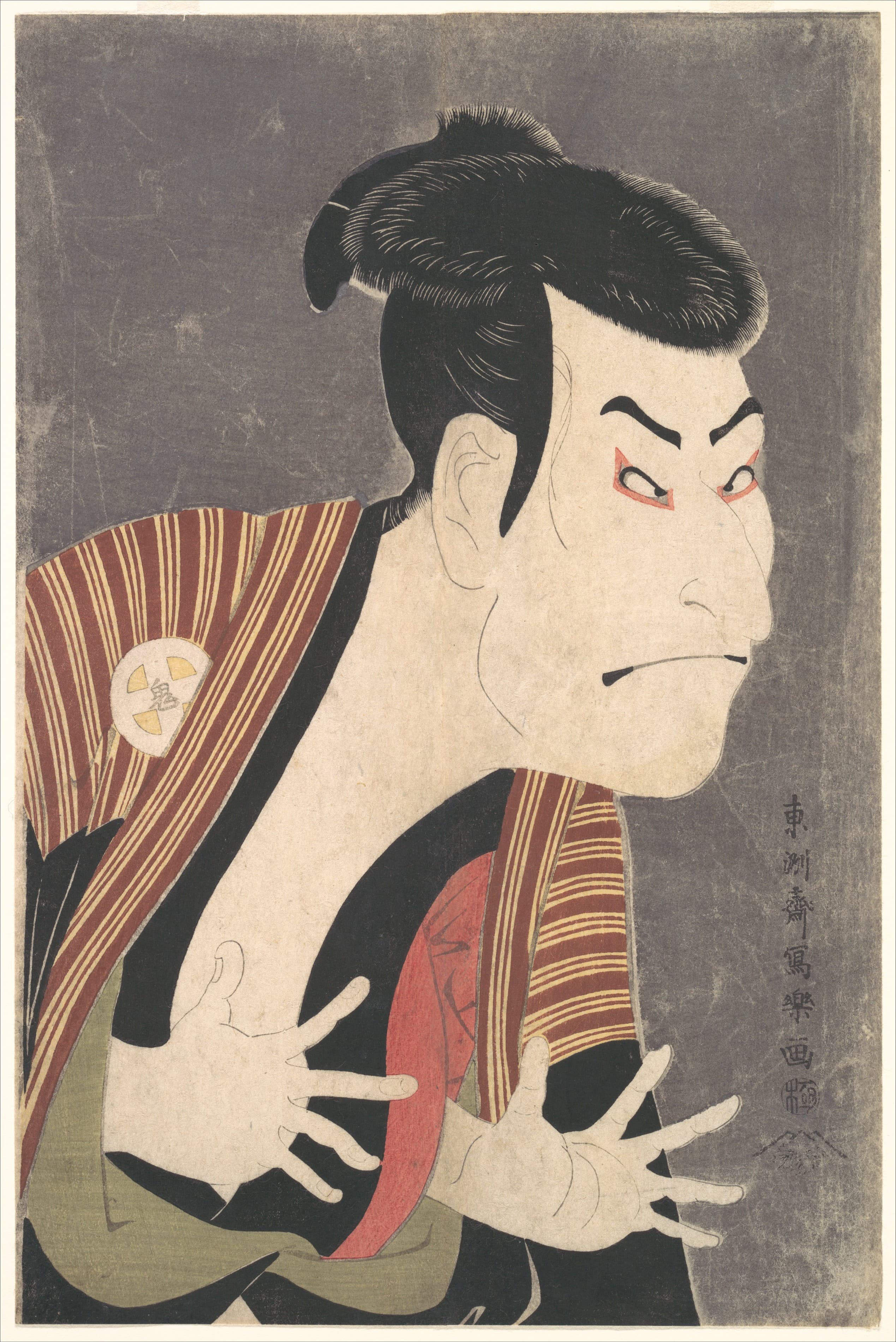 Otani Oniji III as Yakko Edobei,作者 Tōshūsai Sharaku