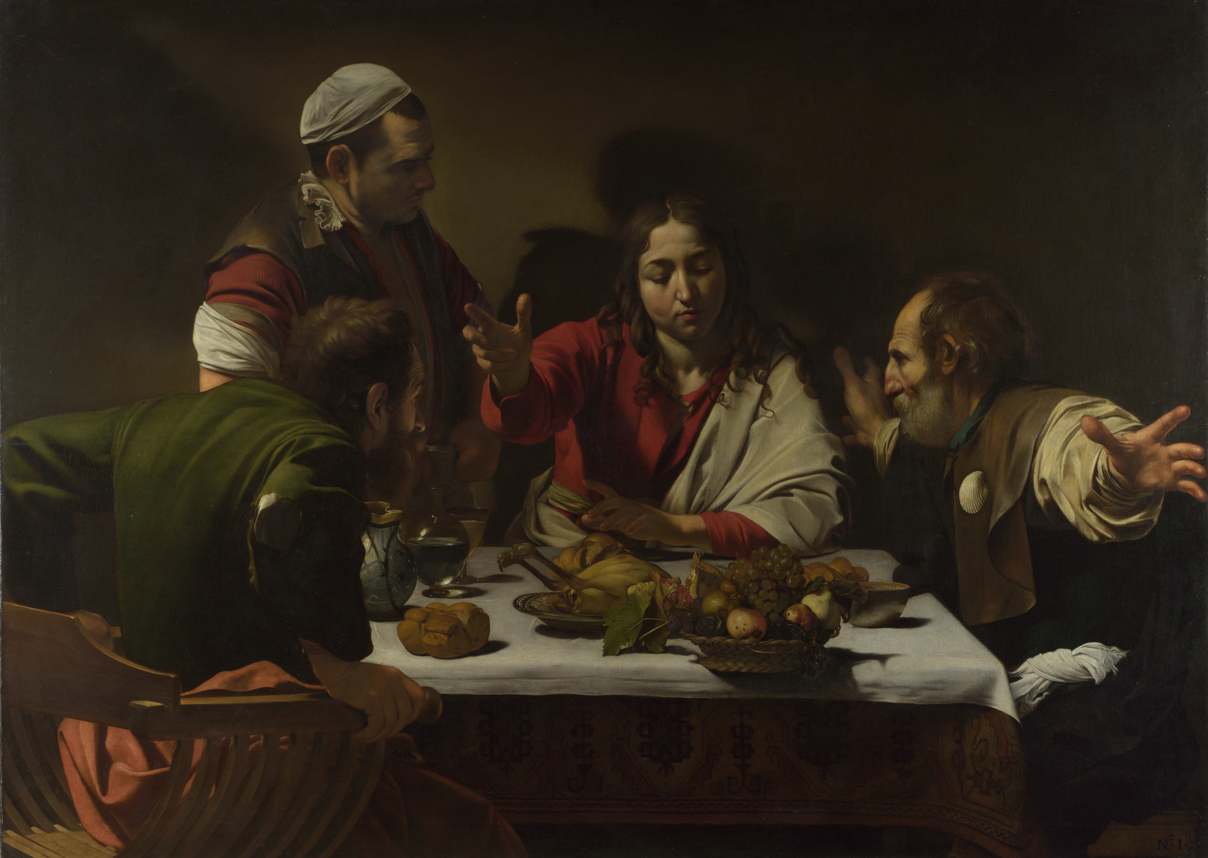 Supper at Emmaus,作者 卡拉瓦乔