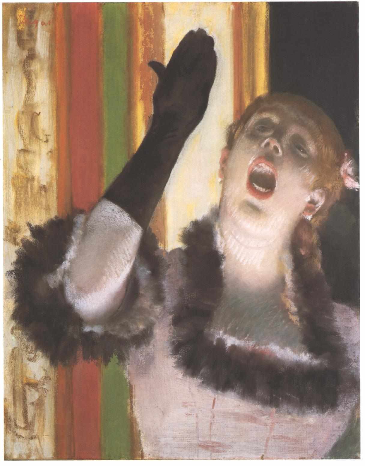 Singer with a Glove,作者 埃德加·德加
