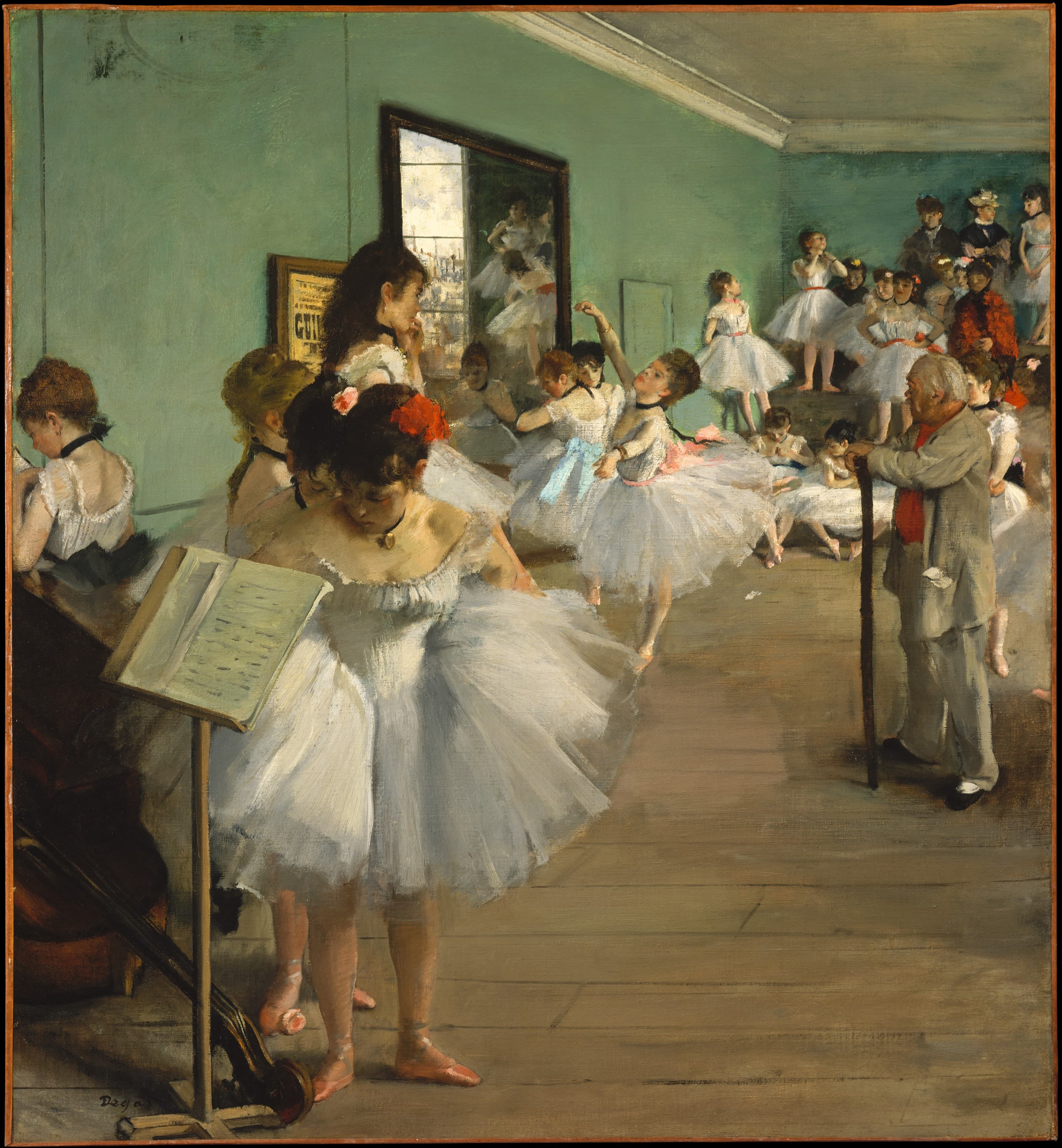 The Dance Class,作者 埃德加·德加